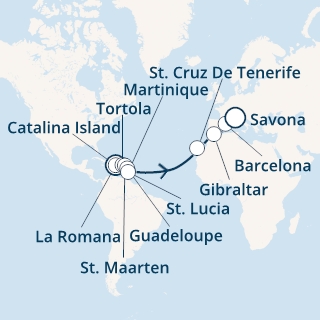 Repubblica Dominicana, Isole Vergini, Antille, Isole Canarie, Gibilterra, Spagna, Italia