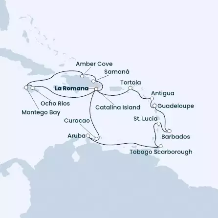 Repubblica Dominicana, Antille, Trinidad e Tobago, Isole Vergini, Giamaica