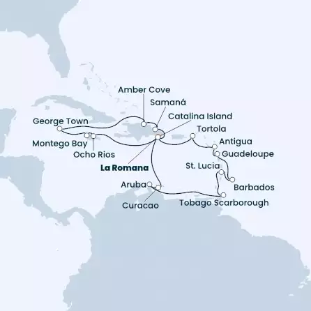 Repubblica Dominicana, Giamaica, Antille, Trinidad e Tobago, Isole Vergini