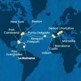 Repubblica Dominicana, Bahamas, Florida (USA), Stati Uniti, Isole Azzorre, Portogallo, Spagna, Francia, Italia