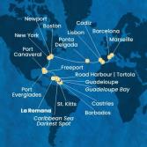 Repubblica Dominicana, Antille, Isole Vergini, Bahamas, Florida (USA), Stati Uniti, Isole Azzorre, Portogallo, Spagna, Francia