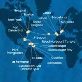 Repubblica Dominicana, Antille, Isole Vergini, Bahamas, Florida (USA), Stati Uniti, Isole Azzorre, Portogallo, Spagna, Francia