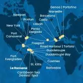 Repubblica Dominicana, Antille, Isole Vergini, Bahamas, Florida (USA), Stati Uniti, Isole Azzorre, Portogallo, Spagna, Francia
