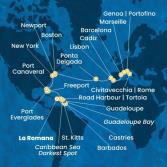 Repubblica Dominicana, Antille, Isole Vergini, Bahamas, Florida (USA), Stati Uniti, Isole Azzorre, Portogallo, Spagna, Francia