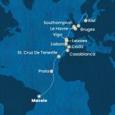 Brasile, Isole Canarie, Marocco, Spagna, Portogallo, Francia, Gran Bretagna, Belgio, Germania