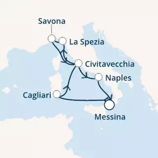 COSTA SMERALDA - Itinerario di 6 notti partendo da MESSINA il 15/12/2020 - Italia