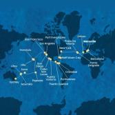 Francia, Spagna, Portogallo, Isole Azzorre, Stati Uniti, Florida (USA), Messico, Stati Uniti, Hawai, Polinesia, Fiji, Australia