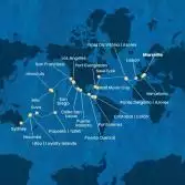 Francia, Spagna, Portogallo, Isole Azzorre, Stati Uniti, Florida (USA), Messico, Stati Uniti, Hawai, Polinesia, Fiji