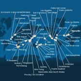 Francia, Spagna, Portogallo, Isole Azzorre, Stati Uniti, Florida (USA), Messico, Stati Uniti, Hawai, Polinesia, Fiji, Australia