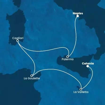 COSTA FASCINOSA - Itinerario di 4 notti partendo da NAPOLI il 03/06/2024 - Italia, Malta