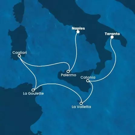 COSTA FASCINOSA - Itinerario di 5 notti partendo da NAPOLI il 03/06/2024 - Italia, Malta