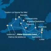 Italia, Francia, Spagna, Isole Baleari, Grecia