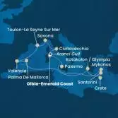 Italia, Francia, Spagna, Isole Baleari, Grecia