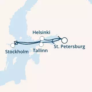 COSTA MAGICA - Itinerario di 5 notti partendo da SAN PIETROBURGO il 26/06/2019 - Russia, Estonia, Svezia, Finlandia