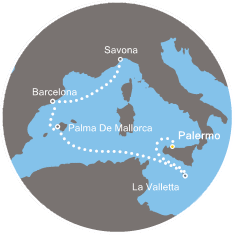 Malta, Baleari, Spagna, Italia