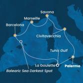 Italia, Francia, Spagna, Tunisia