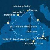 Italia, Francia, Spagna, Tunisia