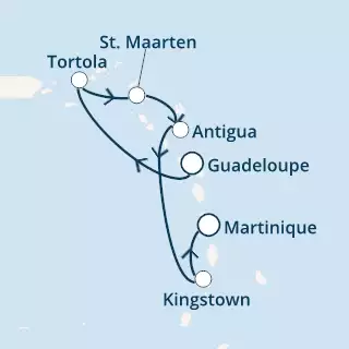 COSTA MAGICA - Itinerario di 5 notti partendo da GUADALUPA il 17/01/2020 - Antille, Isole Vergini