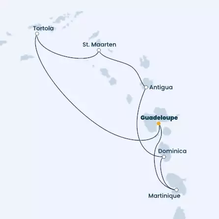 COSTA FASCINOSA - Itinerario di 6 notti partendo da GUADALUPA il 27/01/2023 - Antille, Isole Vergini, Dominica