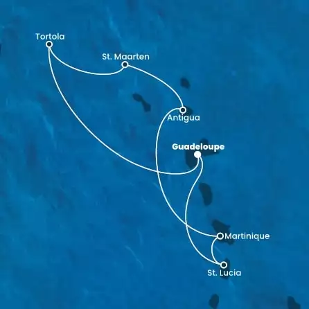 COSTA FORTUNA - Itinerario di 6 notti partendo da GUADALUPA il 08/12/2023 - Antille, Isole Vergini