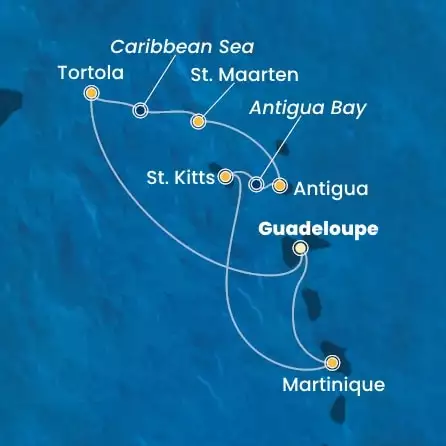 COSTA FORTUNA - Itinerario di 6 notti partendo da GUADALUPA il 21/02/2025 - Antille, Isole Vergini