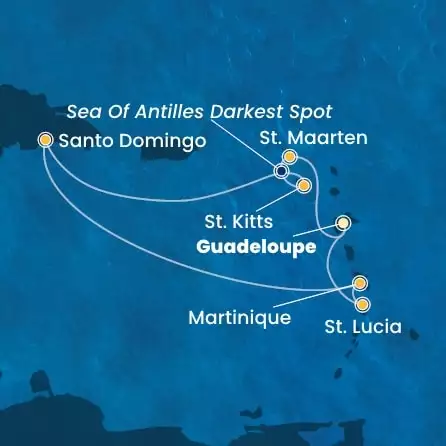 COSTA FASCINOSA - Itinerario di 6 notti partendo da GUADALUPA il 19/12/2025 - Antille