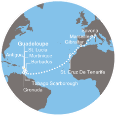 Antille, Trinidad e Tobago, Isole Canarie, Gibilterra, Francia, Italia