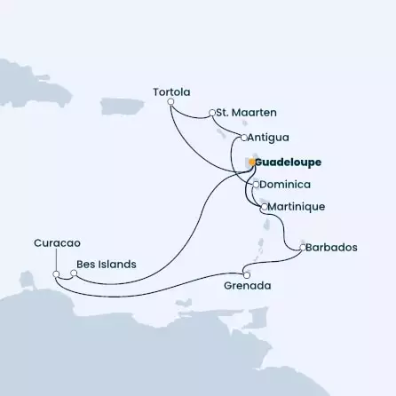 COSTA FASCINOSA - Itinerario di 13 notti partendo da GUADALUPA il 27/01/2023 - Antille, Isole Vergini, Dominica
