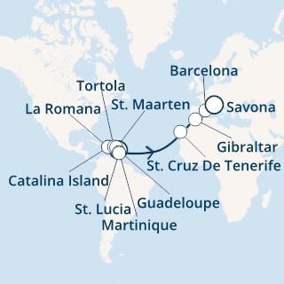 Antille, Repubblica Dominicana, Isole Vergini, Isole Canarie, Gibilterra, Spagna, Italia