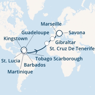 Antille, Trinidad e Tobago, Isole Canarie, Gibilterra, Francia, Italia