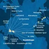 Antille, Isole Vergini, Repubblica Dominicana, Isole Turks, Isole Canarie, Spagna, Francia, Italia