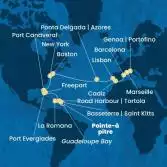 Antille, Isole Vergini, Repubblica Dominicana, Bahamas, Florida (USA), Stati Uniti, Isole Azzorre, Portogallo, Spagna, Francia