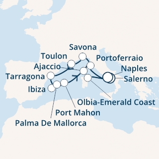 Italia, Spagna, Isole Baleari, Corsica (Francia)