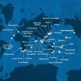 Stati Uniti, Hawai, Fiji, Tonga, Nuova Zelanda, Australia, Giappone, Sud Korea, Taiwan, Cina, Singapore, Malesia, Thailandia