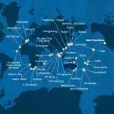 Stati Uniti, Hawai, Fiji, Tonga, Nuova Zelanda, Australia, Giappone, Sud Korea, Taiwan, Cina, Singapore, Malesia, Thailandia