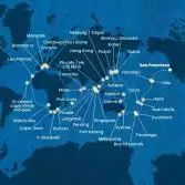 Stati Uniti, Hawai, Fiji, Tonga, Nuova Zelanda, Australia, Giappone, Sud Korea, Taiwan, Cina, Singapore, Malesia, Thailandia