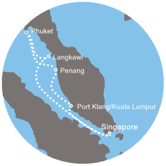 Singapore, Malesia, Thailandia