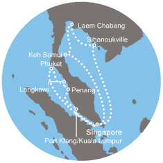 Singapore, Cambogia, Thailandia, Malesia