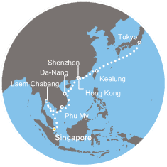 Singapore, Thailandia, Vietnam, Cina, Taiwan, Giappone