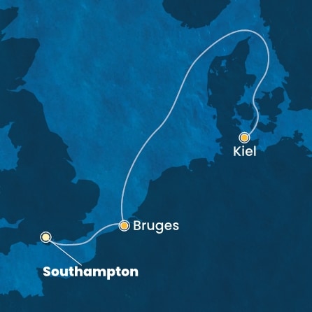 COSTA DIADEMA - Itinerario di 3 notti partendo da SOUTHAMPTON il 11/05/2026 - Gran Bretagna, Belgio, Germania