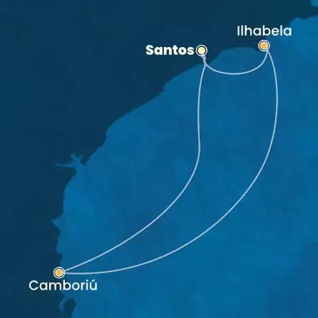 COSTA FAVOLOSA - Itinerario di 3 notti partendo da SANTOS il 30/11/2025 - Brasile