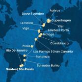 Brasile, Isole Canarie, Marocco, Spagna, Portogallo, Francia, Gran Bretagna, Danimarca, Germania
