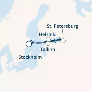 COSTA FORTUNA - Itinerario di 6 notti partendo da STOCCOLMA il 12/06/2021 - Svezia, Finlandia, Russia, Estonia