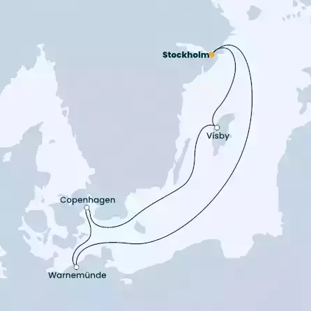 COSTA FAVOLOSA - Itinerario di 6 notti partendo da STOCCOLMA il 27/08/2022 - Svezia, Danimarca, Germania