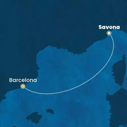 COSTA PACIFICA - Itinerario di 0 notti partendo da SAVONA il 03/11/2024 - Italia, Spagna