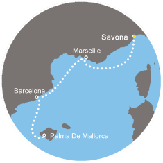 Italia, Francia, Spagna, Isole Baleari