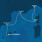 Italia, Corsica (Francia), Francia, Spagna, Isole Baleari