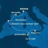 Italia, Francia, Spagna, Tunisia