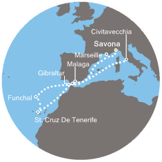 Francia, Gibilterra, Canarie, Madera, Spagna
