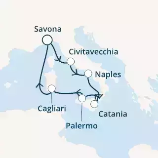 COSTA FIRENZE - Itinerario di 6 notti partendo da SAVONA il 11/07/2021 - Italia
